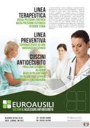 Linea terapeutica Linea preventiva cuscini antidecubito