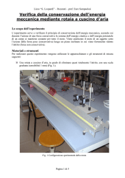 Conservazione energia meccanica