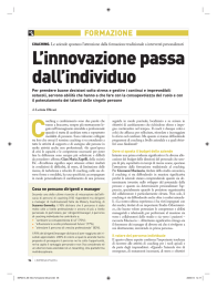 L`innovazione passa dall`individuo