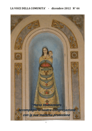 “Maria Immacolata accompagni la nostra Congregazione con la sua