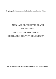 manuale di corretta prassi produttiva per il frumento tenero ei relativi