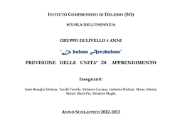 “La balena Arcobalena” - Istituto Comprensivo di Delebio