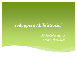 Sviluppare Abilità Sociali