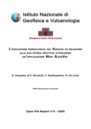 L`evoluzione morfologica del Vesuvio in relazione alla sua storia