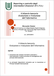 01. Evoluzione informativa di bilancio
