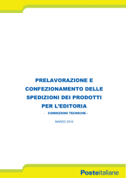 prelavorazione e confezionamento delle spedizioni dei prodotti