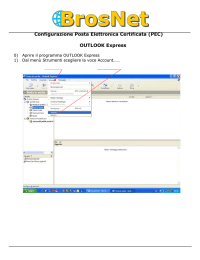 Configurazione Posta Elettronica Certificata (PEC) OUTLOOK Express