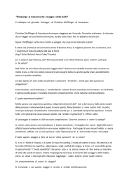 “Rimpiango la mancanza del coraggio e della lealtà“ Il colloquio sul