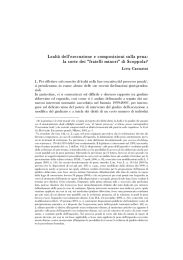 Lealtà dell`esecuzione e composizioni sulla pena: la sorte dei