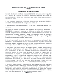 Cass 18429-14 - Il Foglio del Consiglio