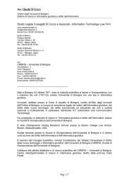 Avv. Claudio Di Cocco - Università degli Studi di Siena