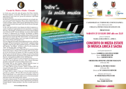 “oltre”... la solita musica