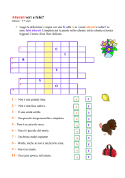 8-9 anni – nomi alterati e falsi alterati