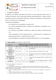 Tariffario Moscato di Sorso Sennori DO