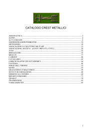 CATALOGO CREST METALLICI