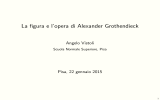 La figura e l`opera di Alexander Grothendieck