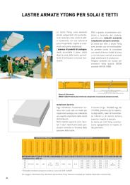 LASTRE ARMATE YTONG PER SOLAI E TETTI