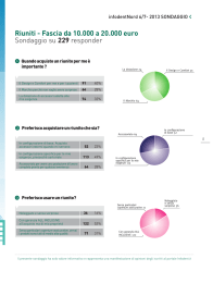 Riuniti - Fascia da 10.000 a 20.000 euro Sondaggio su