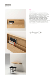 design kaschkasch Scrittoio salvaspazio fissato a muro tramite una