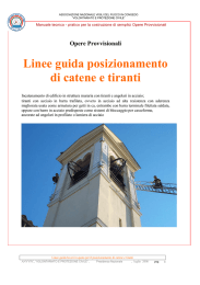 Linee guida posizionamento di catene e tiranti