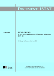 ISTAT - MICRO.3 A new integrated system of business micro
