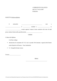 Modulo ritiro Diploma