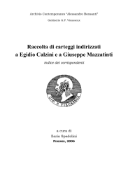 Egidio Calzini - Giuseppe Mazzatinti