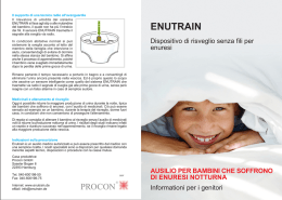 ausilio per bambini che soffrono di enuresi notturna