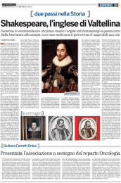 Shakespeare,l`inglese di Valtellina