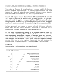 delocalizzazione e reshoring delle imprese tedesche