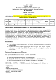 Istituzioni, storia e cultura della lingua tedesca