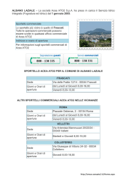 Sportello commerciale e modulistica allaccio in fogna