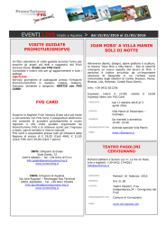 VISITE GUIDATE PROMOTURISMOFVG FVG CARD JOAN MIRO` A