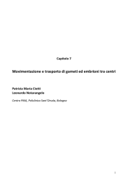 7. Movimentazione e trasporto di gameti ed embrioni (P. M.