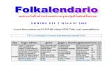 CALENDARIO APPUNTAMENTI MESE DI GIUGNO 2001