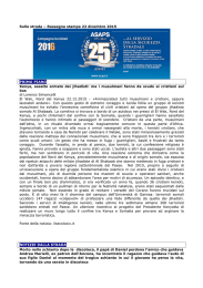 Leggi la rassegna del 22 dicembre 2015