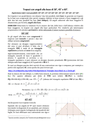 Trapezi con angoli alla base particolari