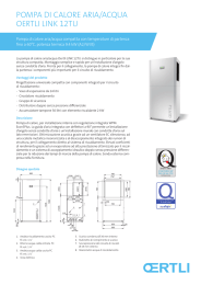 pompa di calore aria/acqua oertli link 12tu