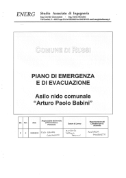 Piano di emergenza e di evacuazione Asilo Nido