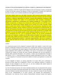 Trasferimento d`azienda: preesistenza e stabilità