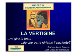 la vertigine - Asl 2 Savonese