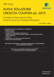 AVIVA SOLUZIONE CRESCITA COUPON ed. 2015