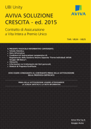 AVIVA SOLUZIONE CRESCITA - ed. 2015