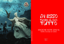 Libretto Notte - Teatro Sociale di Como