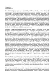 Integrazione di Giulio Marcon Il concetto di integrazione può