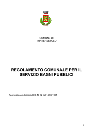 regolamento comunale per il servizio bagni pubblici