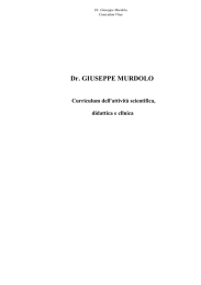 CV Murdolo Giuseppe - Università degli Studi di Perugia