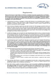 Regolamento Campeggio - Blu international Camping