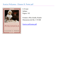 Scarica Pollyanna - Eleanor H. Porter pdf