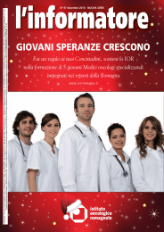 GIOVANI SPERANZE CRESCONO - Istituto Oncologico Romagnolo